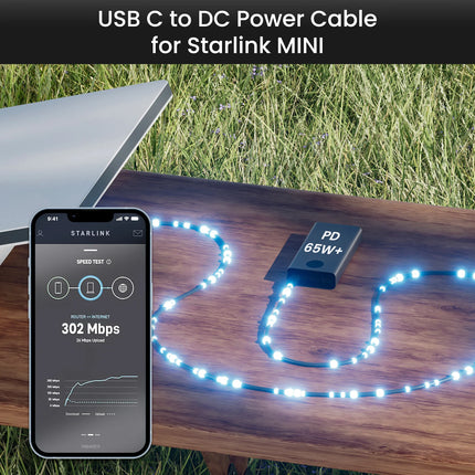 STARGEAR Mini 100W USB-C to DC Power Cable for Starlink Mini 2m / 5m