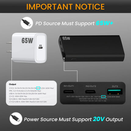 STARGEAR Mini 100W USB-C to DC Power Cable for Starlink Mini 2m / 5m