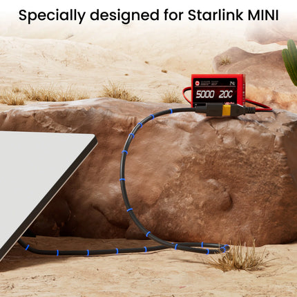 STARGEAR Mini XT60 to DC Power Cable for Starlink Mini 1.5M