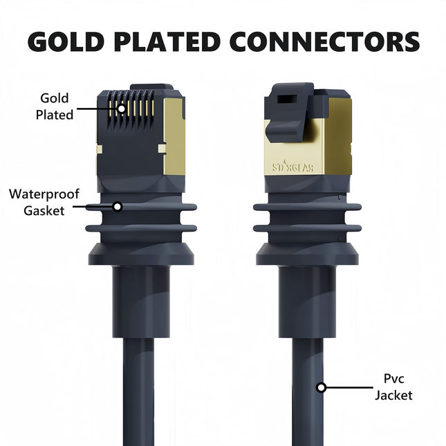 STARGEAR Gen3 Starlink Standard Ethernet Cable 5m / 10m / 25m / 45m / 75m